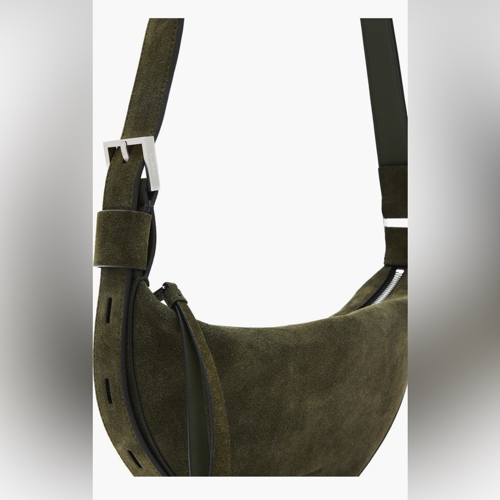 AllSaints Half Moon Suede Crossbody - Picture 4 of 7